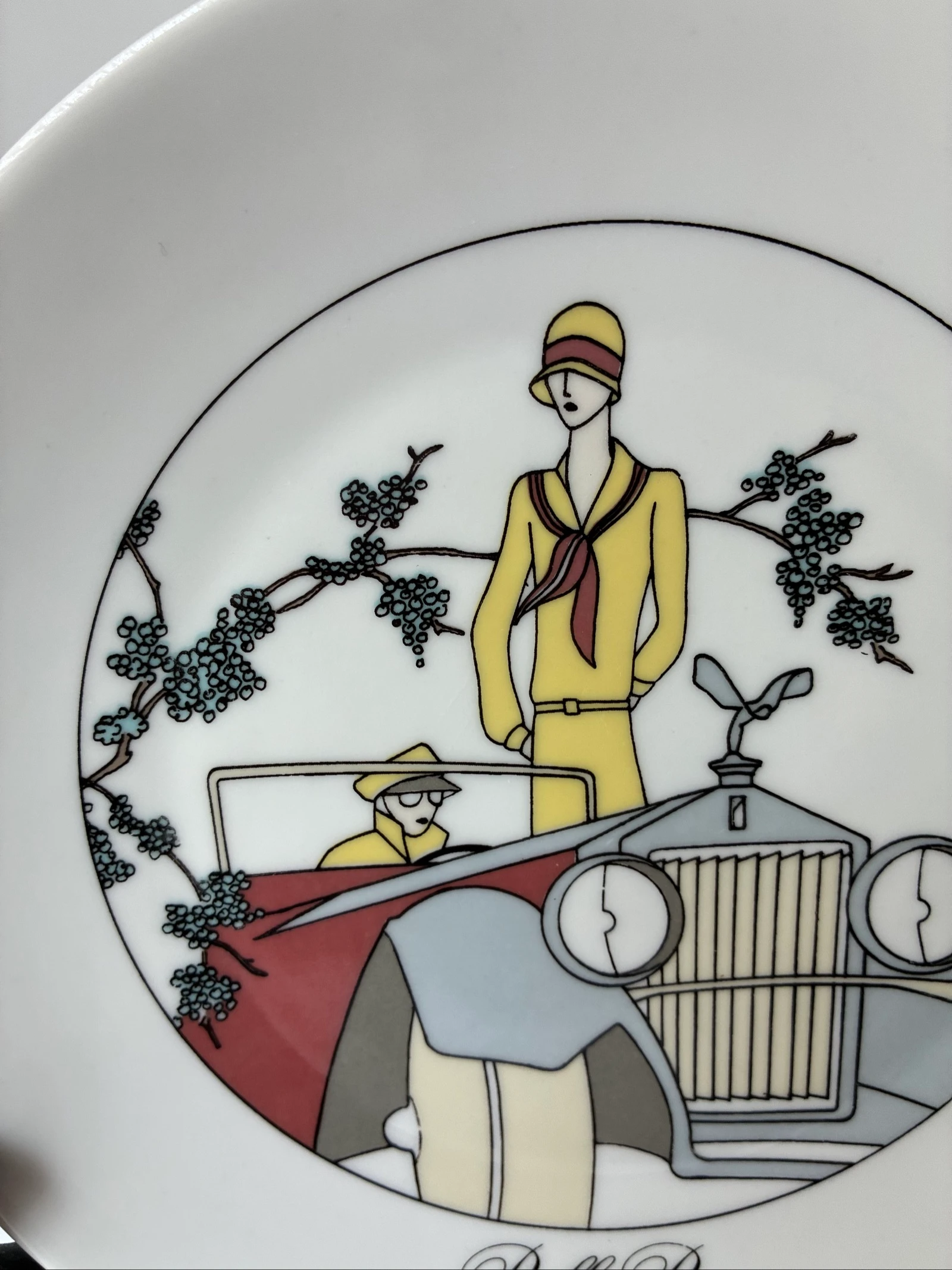 Placa de parede de porcelana francesa Rolls-Royce – Création Jacques Lobjoy – photo 2